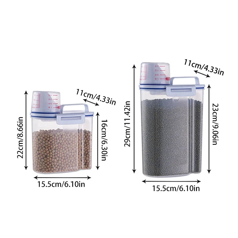 Premium Airtight Pet Food Storage Container, Large Capacity & Easy Clean, Durable Stylish Design for Dogs & Cats